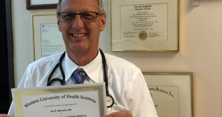 Mensink Appointed Clinical Assistant Professor of Family Medicine